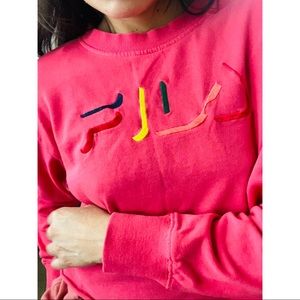 Fila factorie cropped sweatshirt